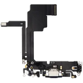 Charging Port Flex Cable For iPhone 15 Pro (Used OEM Pull) (Blue Titanium)
