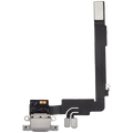Charging Port Flex Cable For iPhone 16 Pro Max (Used OEM Pull) (White Titanium)