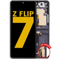 Inner OLED Assembly With Frame For Samsung Galaxy Z Flip 7 5G (US & International) (Refurbished) (Jet Black)