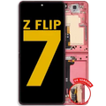 Inner OLED Assembly With Frame For Samsung Galaxy Z Flip 7 5G (US & International) (Refurbished) (Coral Red)