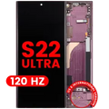 OLED Assembly With Frame For Samsung Galaxy S22 Ultra 5G (US & International Version) (Aftermarket Plus) (120Hz) (Burgundy)