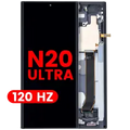OLED Assembly With Frame For Samsung Galaxy Note 20 Ultra 5G (Aftermarket Plus) (120Hz) (Mystic Black)