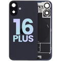 Back Glass w/ MagSafe Magnet & NFC & Flashlight Flex For iPhone 16 Plus (Service Pack) (Black)