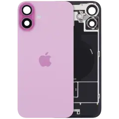 Back Glass with MagSafe Magnet & NFC & Flashlight Flex For iPhone 16 Plus (Genuine OEM) (Pink)