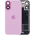 Back Glass with MagSafe Magnet & NFC & Flashlight Flex For iPhone 16 (Genuine OEM) (UK / EU Version) (Pink)