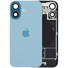 Back Glass with MagSafe Magnet & NFC & Flashlight Flex For iPhone 16 (Genuine OEM) (UK / EU Version) (Teal)