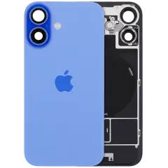Back Glass with MagSafe Magnet & NFC & Flashlight Flex For iPhone 16 (Genuine OEM) (UK / EU Version) (Ultramarine)