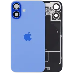 Back Glass with MagSafe Magnet & NFC & Flashlight Flex For iPhone 16 Plus (Genuine OEM) (UK / EU Version) (Ultramarine)