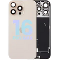 Back Glass w/ MagSafe Magnet & NFC & Flashlight Flex For iPhone 16 Pro Max (Service Pack) (Desert Titanium)
