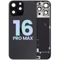 Back Glass w/ MagSafe Magnet & NFC & Flashlight Flex For iPhone 16 Pro Max (Service Pack) (Black Titanium)