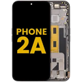 OLED Assembly With Frame For Nothing Phone (2a) (Refurbished) (Black)