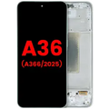OLED Assembly With Frame For Samsung Galaxy A36 5G (A366 / 2025) (Aftermarket Plus) (Lime)