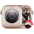 Housing Assembly Compatible For Watch Series 10 (42MM) (LTE Version) (Titanium / Gold)