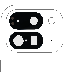Back Camera Lens (Glass Only) With Adhesive Compatible For Google Pixel 9 Pro Fold