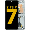 Inner OLED Assembly With Frame For Samsung Galaxy Z Flip 7 5G (US & International) (Refurbished) (White)