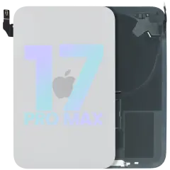 Back Glass w/ MagSafe Magnet & NFC For iPhone 17 Pro Max (Service Pack) (Silver)