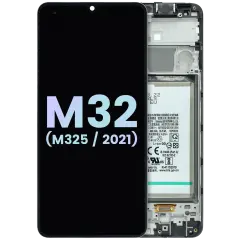 LCD Assembly With Frame For Samsung Galaxy M32 (M325 / 2021) (Service Pack) (All colors)
