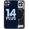 Back Glass w/ MagSafe Magnet & NFC & Flashlight Flex For iPhone 14 Plus (Service Pack) (Midnight)