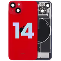 Back Glass w/ MagSafe Magnet & NFC & Flashlight Flex For iPhone 14 (Service Pack) (Red)