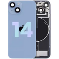 Back Glass w/ MagSafe Magnet & NFC & Flashlight Flex For iPhone 14 (Service Pack) (Blue)