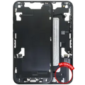 Mid-Frame Housing W/ Charging Port Flex & Small Parts For iPhone 16e / 17e (US Version) (Used OEM Pull: Grade C) (Black)