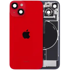 Back Glass with MagSafe Magnet & NFC & Flashlight Flex For iPhone 14 (Genuine OEM) (Red)