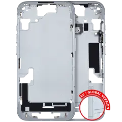 Mid-Frame Housing W/ Small Parts For iPhone 15 (EU / Global Version) (Used OEM Pull: Grade C) (Blue)