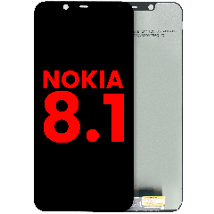 LCD Assembly without Frame For Nokia 8.1 (Aftermarket Plus)