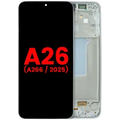 OLED Assembly With Frame For Samsung Galaxy A26 5G (A266 / 2025) (Aftermarket Plus) (White)