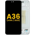 OLED Assembly With Frame For Samsung Galaxy A36 5G (A366 / 2025) (Refurbished) (White)
