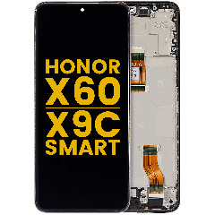 LCD Assembly With Frame For Honor X60 / X9c Smart (Refurbished) (Black)