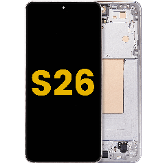 OLED Assembly With Frame For Samsung Galaxy S26 5G (US & International) (Refurbished) (White)