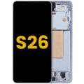OLED Assembly With Frame For Samsung Galaxy S26 5G (US & International) (Refurbished) (Sky Blue)