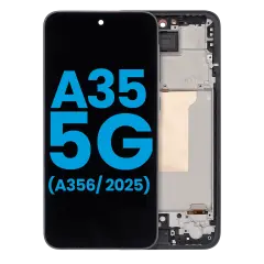 LCD Assembly With Frame For Samsung Galaxy A35 5G (A356/ 2025) (Aftermarket : Incell) (Navy)