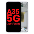 OLED Assembly With Frame For Samsung Galaxy A35 5G (A356 / 2024) (Aftermarket Plus) (Lilac)