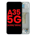 OLED Assembly With Frame For Samsung Galaxy A35 5G (A356 / 2024) (Aftermarket Plus) (Iceblue)