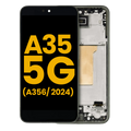 OLED Assembly With Frame For Samsung Galaxy A35 5G (A356 / 2024) (Refurbished) (Lemon)