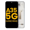 OLED Assembly With Frame For Samsung Galaxy A35 5G (A356 / 2024) (Refurbished) (Iceblue)