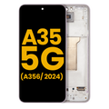 OLED Assembly With Frame For Samsung Galaxy A35 5G (A356 / 2024) (Refurbished) (Lilac)