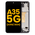OLED Assembly With Frame For Samsung Galaxy A35 5G (A356 / 2024) (Refurbished) (Navy)