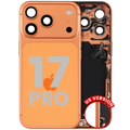 Back Housing W/ Charging Port Flex & Small Parts Compatible For iPhone 17 Pro (US Version) (Used OEM Pull: Grade A) (Cosmic Orange)