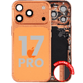 Back Housing W/ Charging Port Flex & Small Parts Compatible For iPhone 17 Pro (EU / Global Version) (Used OEM Pull: Grade A) (Cosmic Orange)