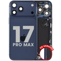 Back Housing W/ Charging Port Flex & Small Parts For iPhone 17 Pro Max (US Version) (Used OEM Pull: Grade C) (Deep Blue)