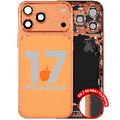 Back Housing W/ Charging Port Flex & Small Parts For iPhone 17 Pro Max (EU / Global Version) (Used OEM Pull: Grade B) (Cosmic Orange)