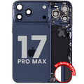 Back Housing W/ Charging Port Flex & Small Parts For iPhone 17 Pro Max (EU / Global Version) (Used OEM Pull: Grade B) (Deep Blue)