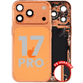 Back Housing W/ Charging Port Flex & Small Parts For iPhone 17 Pro (US Version) (Used OEM Pull: Grade B) (Cosmic Orange)