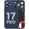 Back Housing W/ Charging Port Flex & Small Parts For iPhone 17 Pro (US Version) (Used OEM Pull: Grade B) (Deep Blue)