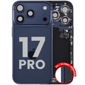 Back Housing W/ Charging Port Flex & Small Parts For iPhone 17 Pro (EU / Global Version) (Used OEM Pull: Grade B) (Deep Blue)