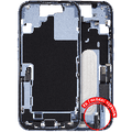 Mid-Frame Housing W/ Charging Port Flex & Small Parts For iPhone 17 (EU / Global Version) (Used OEM Pull: Grade C) (Mist Blue)