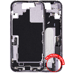 Mid-Frame Housing W/ Charging Port Flex & Small Parts For iPhone 17 (EU / Global Version) (Used OEM Pull: Grade B) (Lavender)